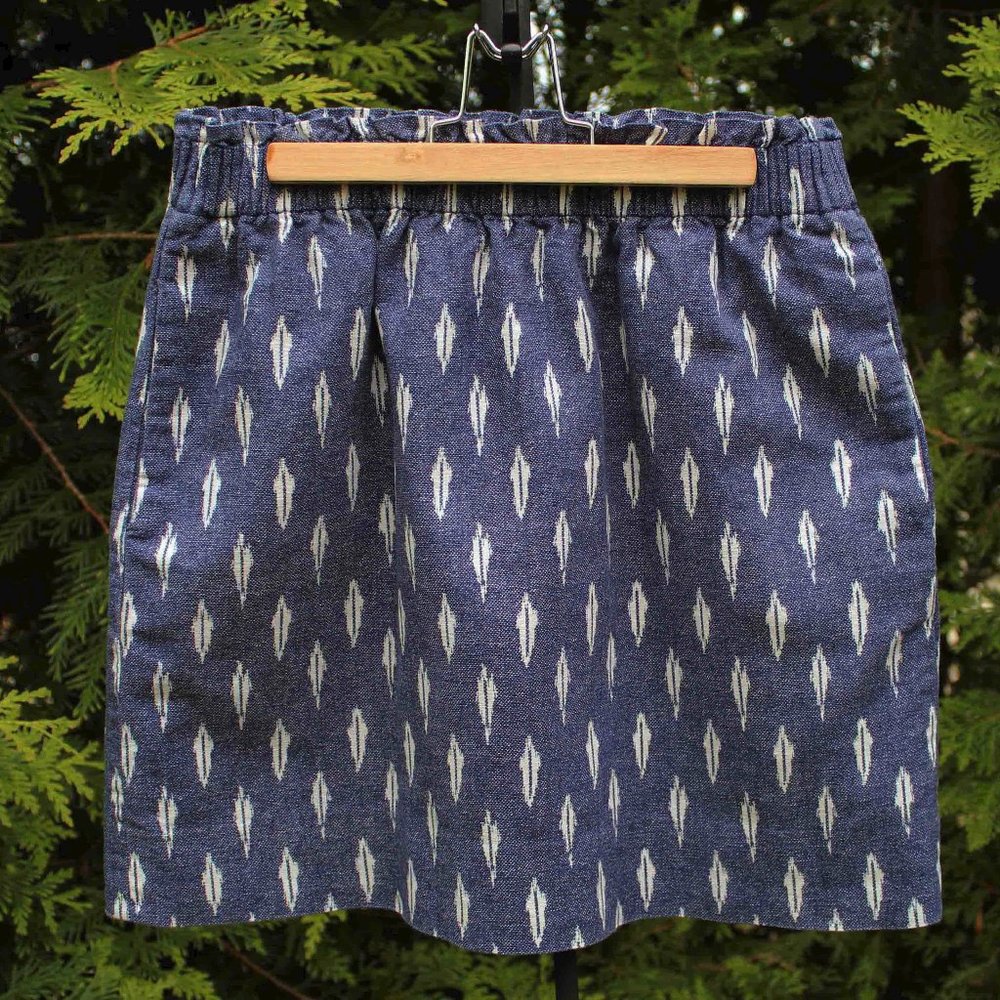 J. Crew Linen Blend Lined Skirt With Side Pockets